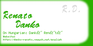 renato danko business card